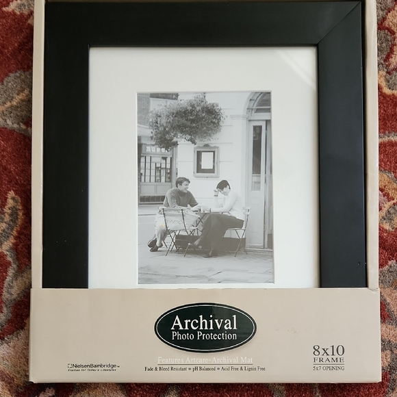 Nielson Bainbridge Black Photo 8 X 10" Photo Protection Frame In Black With Mat - Picture 1 of 4